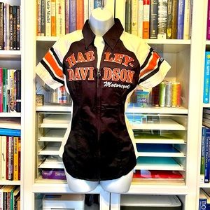 Harley Davidson Elemental Zip Up Blouse